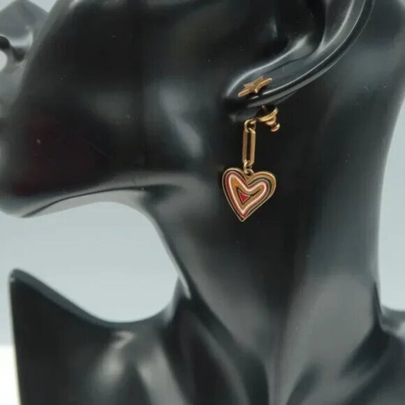 100% Authentic DIOR Gold Metal Earrings 357-092724 - Picture 8 of 8